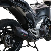 GPR escape compatible con  Honda Nc 750 X - S Dct  2021-2023, Furore Evo4 Poppy, Escape legal, homologado, silenciador con db killer desmontable y tubo de conexión específico 