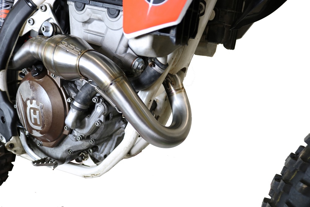 Escape compatible con Ktm SX-F 450 2016-2018, Pentacross FULL Titanium, Escape completo racing, incluyendo colector y db killer desmontable, sin homologación 