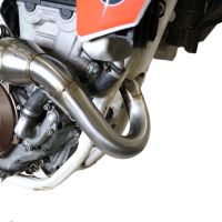 Escape compatible con Ktm SX-F 450 2016-2018, Pentacross FULL Titanium, Escape completo racing, incluyendo colector y db killer desmontable, sin homologación 