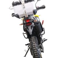 Baúl en aluminio color plata con placa específica incluida Baúl GPR TECH compatible con  Voge 300Rally 2022/2024 e5