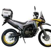 Baúl en aluminio color plata con placa específica incluida Baúl GPR TECH compatible con  Voge 300Rally 2022/2024 e5