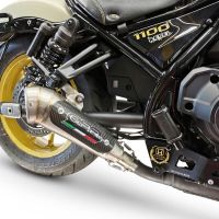 Escape compatible con Honda Cmx 1100 Rebel 2021-2024, Powercone Evo, Escape legal, homologado, silenciador con db killer desmontable y tubo de conexión específico 