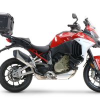 Baúl en aluminio, color negro con placa específica incluida GPR TECH compatible con  Ducati Multistrada V4 / V4S / V4S Sport 1100 2021/2024