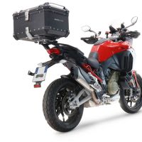 Baúl en aluminio, color negro con placa específica incluida GPR TECH compatible con  Ducati Multistrada V4 / V4S / V4S Sport 1100 2021/2024