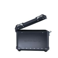 Par de maletas laterales en aluminio color negro con portaequipajes específico GPR TECH compatible con  Kawasaki Versys 650 2015/2016 e3