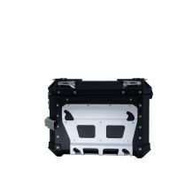 Par de maletas laterales en aluminio color negro con portaequipajes específico GPR TECH compatible con  Kawasaki Versys 650 2015/2016 e3