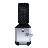 Par de maletas laterales en aluminio con lado derecho contorneado, color plata con portaequipajes específico GPR TECH compatible con  Bmw F 800 Gs 2024/2025 e5