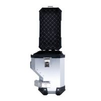 Par de maletas laterales en aluminio con lado derecho contorneado, color plata con portaequipajes específico GPR TECH compatible con  Bmw F 800 Gs 2024/2025 e5