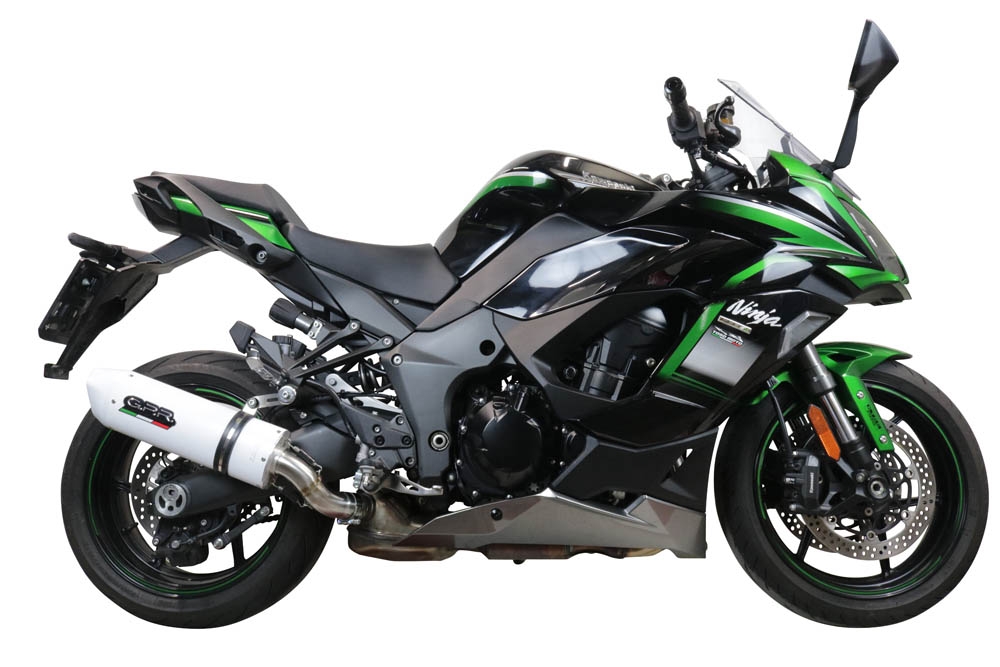 Escape compatible con Kawasaki Ninja 1000 Sx 2021-2024, Albus Evo4, Escape legal, homologado, silenciador con db killer desmontable y tubo de conexión específico 