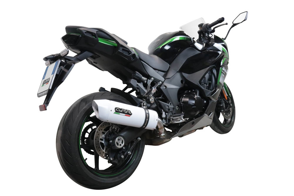 Escape compatible con Kawasaki Ninja 1000 Sx 2021-2024, Albus Evo4, Escape legal, homologado, silenciador con db killer desmontable y tubo de conexión específico 