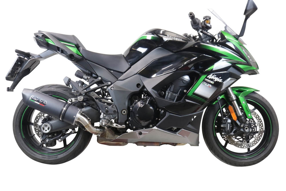Escape compatible con Kawasaki Ninja 1000 Sx 2020-2020, Furore Evo4 Nero, Escape legal, homologado, silenciador con db killer desmontable y tubo de conexión específico 
