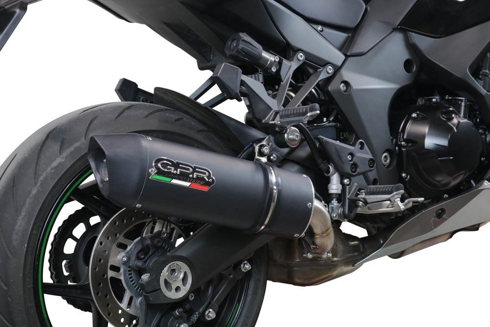 Escape compatible con Kawasaki Ninja 1000 Sx 2020-2020, Furore Evo4 Nero, Escape legal, homologado, silenciador con db killer desmontable y tubo de conexión específico 