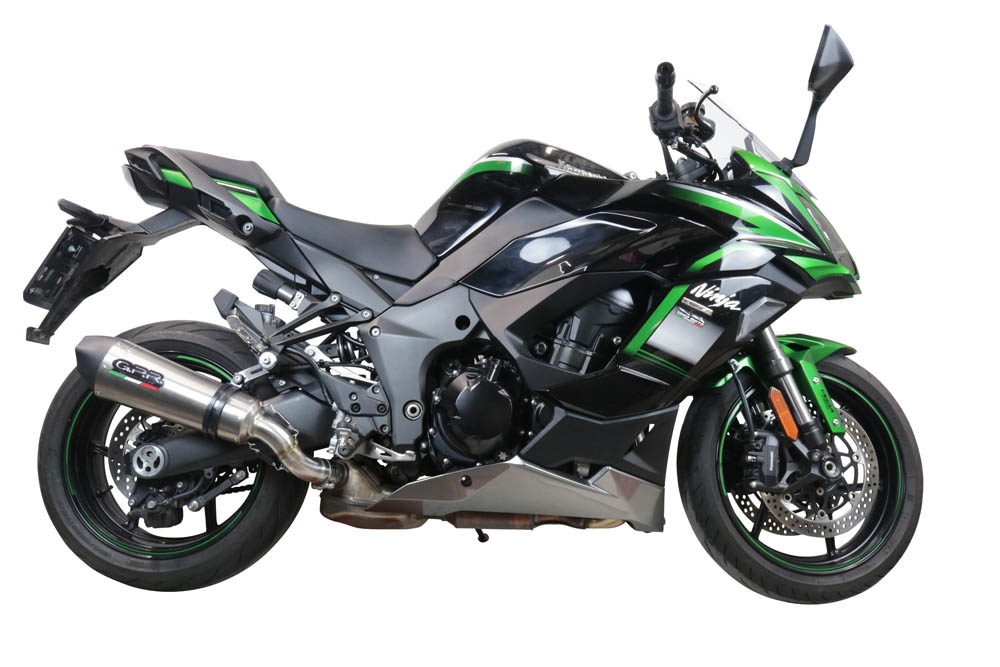 Escape compatible con Kawasaki Ninja 1000 Sx 2020-2020, Gpe Ann. titanium, Escape racing, silenciador con tubo de conexion, articulo sin homologacion 