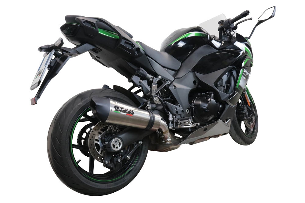 Escape compatible con Kawasaki Ninja 1000 Sx 2020-2020, Gpe Ann. titanium, Escape racing, silenciador con tubo de conexion, articulo sin homologacion 