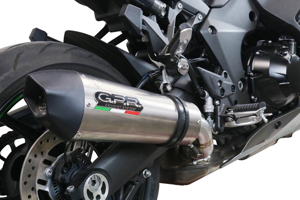 Escape compatible con Kawasaki Ninja 1000 Sx 2020-2020, Gpe Ann. titanium, Escape racing, silenciador con tubo de conexion, articulo sin homologacion 