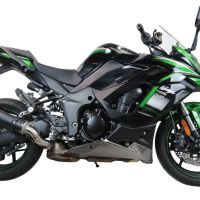 GPR escape compatible con  Kawasaki Ninja 1000 Sx 2020-2020, M3 Black Titanium, Escape legal, homologado, silenciador con db killer desmontable y tubo de conexión específico 