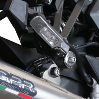 GPR escape compatible con  Kawasaki Ninja 1000 Sx 2020-2020, Powercone Evo, Escape legal, homologado, silenciador con db killer desmontable y tubo de conexión específico 