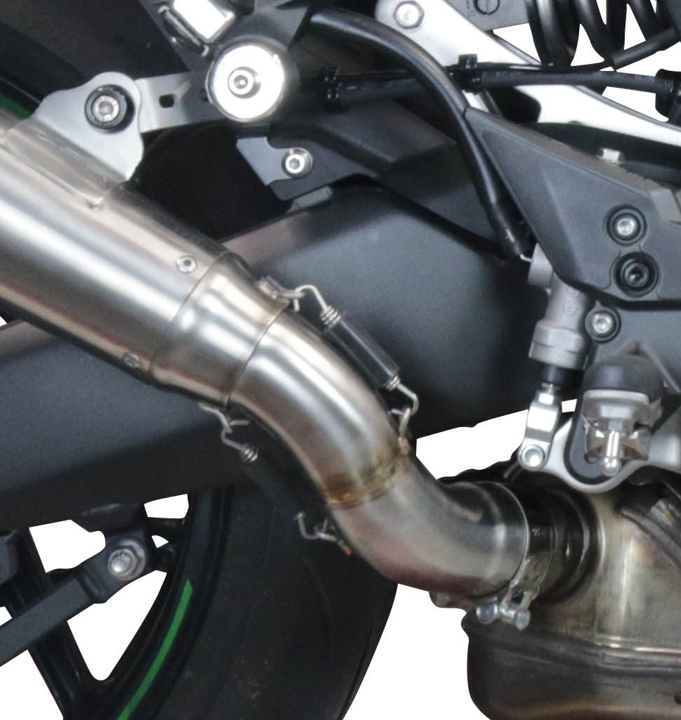 GPR escape compatible con  Kawasaki Ninja 1000 Sx 2020-2020, Powercone Evo, Escape legal, homologado, silenciador con db killer desmontable y tubo de conexión específico 