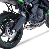 Escape compatible con Kawasaki Versys 650 2021-2022, Deeptone Inox, Escape completo racing, incluyendo colector y db killer desmontable, sin homologación 