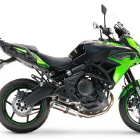 Escape compatible con Kawasaki Versys 650 2015-2016, M3 Inox , Escape completo homologado y legal,con catalizador incluido db killer extraíble 