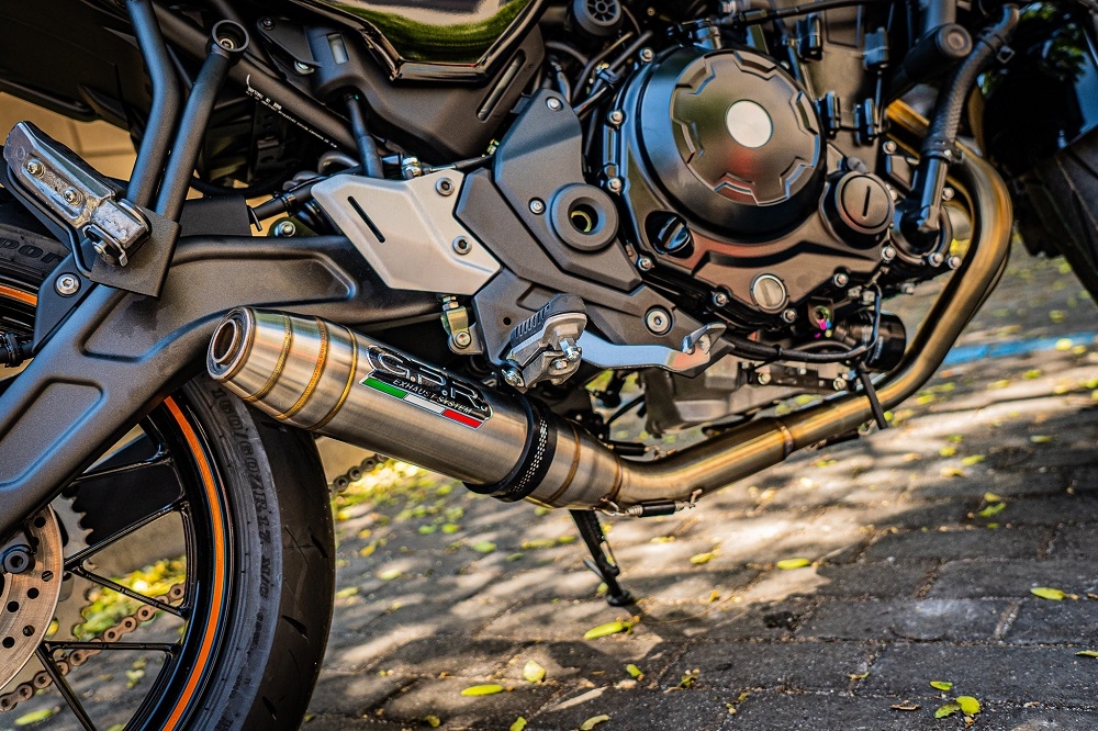 Escape compatible con Kawasaki Z 650 RS 2021-2023, Deeptone Inox, Escape racing, linea completa, suministrado con colector especifico, articulo sin homologacion 