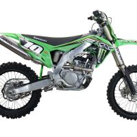 Escape compatible con Kawasaki KX 250 F 2009-2016, Pentacross Inox, Escape completo racing, incluyendo colector y db killer desmontable, sin homologación 