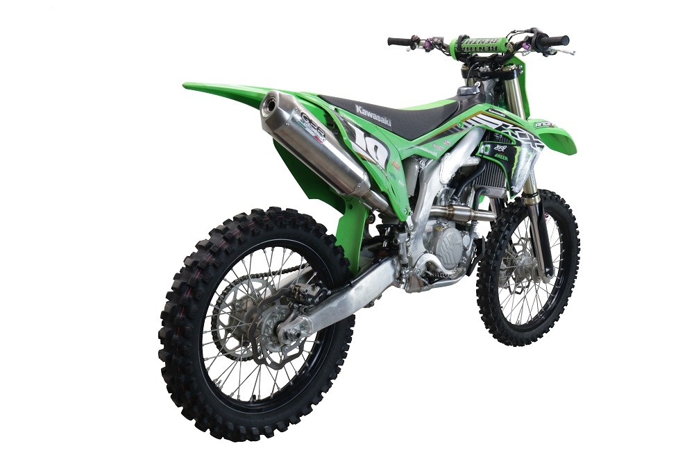 Escape compatible con Kawasaki KX 250 F 2009-2016, Pentacross Inox, Escape completo racing, incluyendo colector y db killer desmontable, sin homologación 