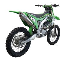 Escape compatible con Kawasaki KX 250 F 2009-2016, Pentacross Inox, Escape completo racing, incluyendo colector y db killer desmontable, sin homologación 