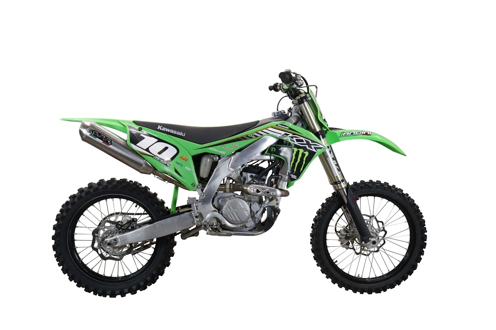 Escape compatible con Kawasaki KX 250 F 2021-2023, Pentacross Inox, Escape completo racing, incluyendo colector y db killer desmontable, sin homologación 