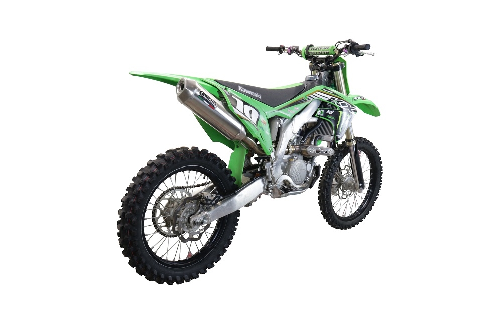 Escape compatible con Kawasaki KX 250 F 2021-2023, Pentacross Inox, Escape completo racing, incluyendo colector y db killer desmontable, sin homologación 