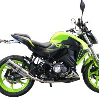 Escape compatible con Keeway Rkf 125 2021-2023, M3 Inox , Escape completo homologado y legal,con catalizador incluido db killer extraíble 
