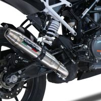 Escape compatible con Ktm Duke 390 2021-2024, Deeptone Inox, Escape racing, silenciador con tubo de conexion y dbkiller, articulo sin homologacion 