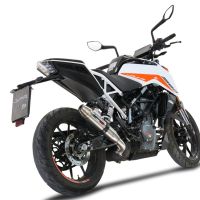 Escape compatible con Ktm Duke 390 2021-2024, Deeptone Inox, Escape racing, silenciador con tubo de conexion y dbkiller, articulo sin homologacion 