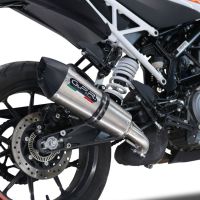 GPR escape compatible con  Ktm Duke 390 2021-2024, New Grand Prix Evo Titanium, Escape legal, homologado, silenciador con db killer desmontable y tubo de conexión específico 