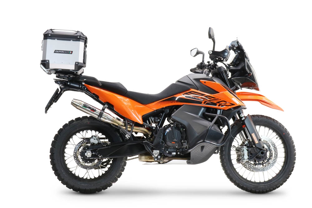 Baúl en aluminio color plata con placa específica incluida Baúl GPR TECH compatible con  Husqvarna Norden 901 2022/2024 e5