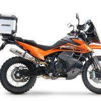 Baúl en aluminio color plata con placa específica incluida Baúl GPR TECH compatible con  Husqvarna Norden 901 2022/2024 e5