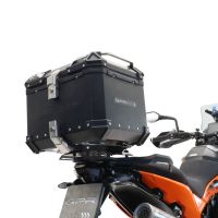 Baúl en aluminio, color negro con placa específica incluida Baúl GPR TECH compatible con  Ktm Adventure 890 L 2021/2024 e5