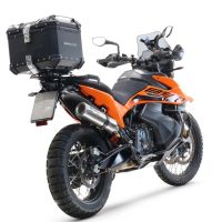 Baúl en aluminio, color negro con placa específica incluida Baúl GPR TECH compatible con  Ktm Adventure 890 L 2021/2024 e5