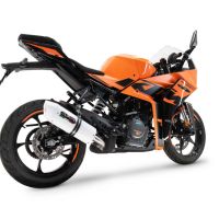 Escape compatible con Ktm Rc 125 2021-2024, Albus Evo4, Escape legal, homologado, silenciador con db killer desmontable y tubo de conexión específico 