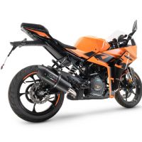 Escape compatible con Ktm Rc 390 2022-2024, Furore Evo4 Nero, Escape legal, homologado, silenciador con db killer desmontable y tubo de conexión específico 