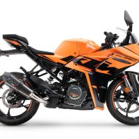 GPR escape compatible con  Ktm Rc 390 2022-2024, New Grand Prix Evo Titanium, Escape legal, homologado, silenciador con db killer desmontable y tubo de conexión específico 