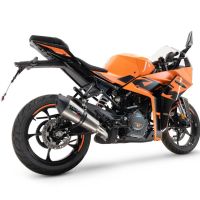 Escape compatible con Ktm Rc 125 2021-2024, M3 Inox , Escape legal, homologado, silenciador con db killer desmontable y tubo de conexión específico 