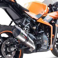 Escape compatible con Ktm Rc 125 2021-2024, M3 Inox , Escape legal, homologado, silenciador con db killer desmontable y tubo de conexión específico 