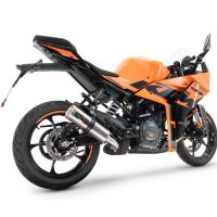 Escape compatible con Ktm Rc 125 2021-2024, M3 Inox , Escape racing, silenciador con tubo de conexion, articulo sin homologacion 