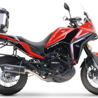 Baúl en aluminio color plata con placa específica incluida GPR TECH compatible con  Moto Morini X-CAPE 650 2021/2024 e5