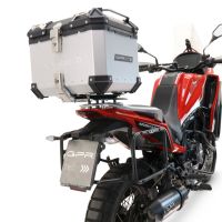 Baúl en aluminio color plata con placa específica incluida GPR TECH compatible con  Moto Morini X-CAPE 650 2021/2024 e5