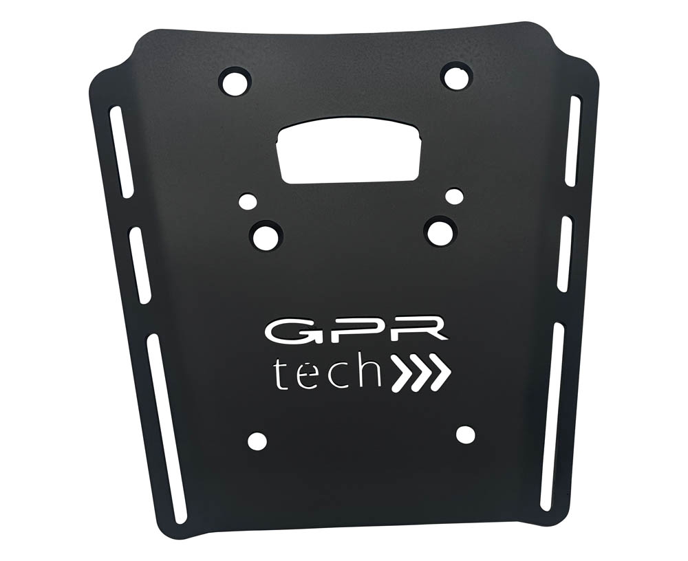 Baúl en aluminio color plata con placa específica incluida GPR TECH compatible con  Moto Morini X-CAPE 650 2021/2024 e5