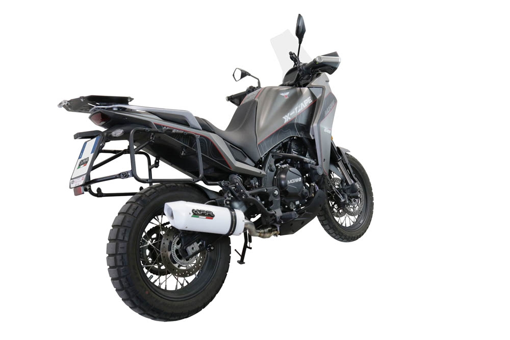 GPR escape compatible con  Moto Morini X-CAPE 650 2021-2024, Albus Evo4, Escape semi-completo homologado, con db killer extraible y catalizador 