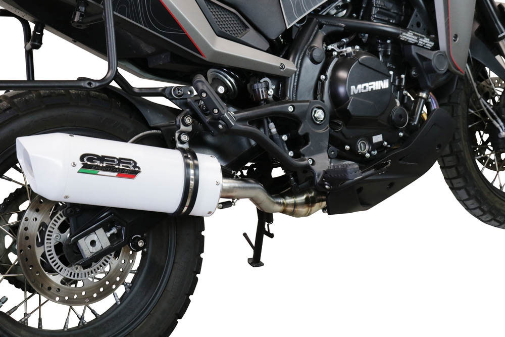 GPR escape compatible con  Moto Morini X-CAPE 650 2021-2024, Albus Evo4, Escape semi-completo homologado, con db killer extraible y catalizador 