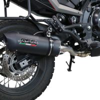 Escape compatible con Moto Morini X-CAPE 650 2021-2024, Furore Evo4 Nero, Escape semi-completo homologado, con db killer extraible y catalizador 
